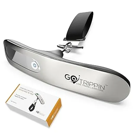 GoTrippin Metal Luggage Weighing Scale Digital Silver ELS 