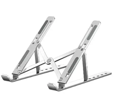 HB PLUS Heavy Quality Foldable Aluminium Laptop Stand Foldable Metal Laptop Stand Dynamic Folding Metal Laptop Stand Folding Aluminium Laptop Stand Foldable Laptop Stand