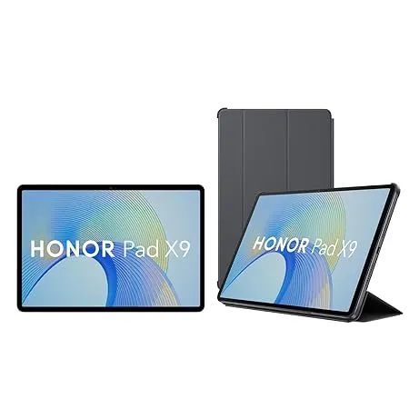 HONOR Pad X9 with Free Flip Cover 11 5 inch 29 21 cm 2K Display Snapdragon 685 7GB 4GB 3GB RAM Turbo 128GB Storage 6 Speakers Up to 13 Hours Battery Android 13 WiFi Tablet Metal Body Gray