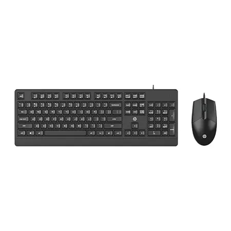 HP KM 180 Wired Keyboard and Mouse Combo 1200 dpi Keyboard Key Life 10 Million Mouse Key Life 1 Million 