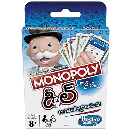 Hasbro Gaming Monopoly Deal Card Game Telugu 