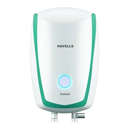 Havells Instanio 10 L Storage Water Heater ABS Body 2000 Watt With Free Flexi Pipe and Free Installation Warranty 7 Year on Inner Container 4 Year on Heating Element 2 Year Compre White Blue 