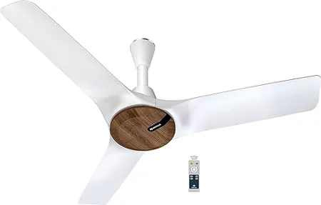 Havells Stealth Neo The most silent BLDC fan with Premium Look and Finish 1200mm BLDC motor and Remote Controlled Ceiling Fan Wood Pearl White Pack of 1 