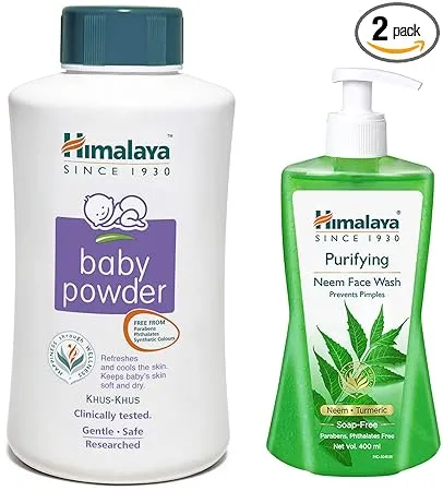 Himalaya Baby Powder 700g Himalaya Purifying Neem Face Wash 400 ml