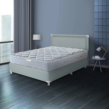 Hypnos Allure Luxury 6 Inch Medium Firm Single Size Pocket Spring Mattress Steel Grey 72X36X06 