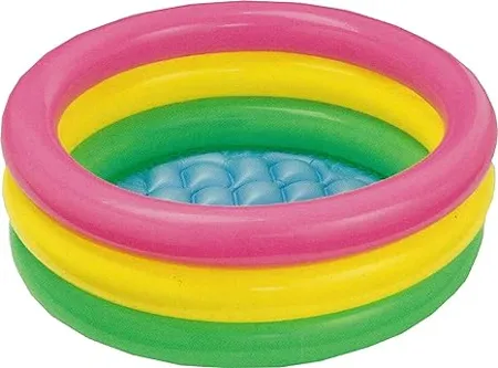 Intex SNEHA Colorful Baby Bathing Tub 2Feet Multi Color 