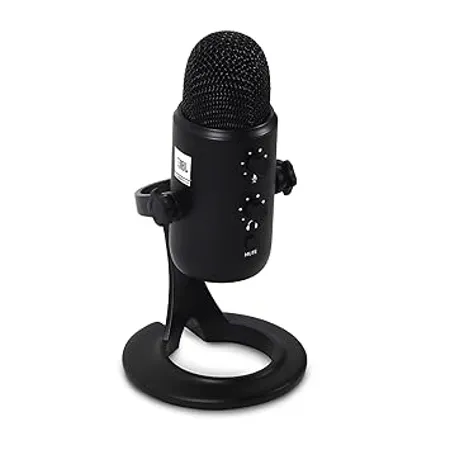JBL Commercial CSUM10 Compact USB Microphone for Recording Streaming and Online Calls Black Medium Omnidirectional