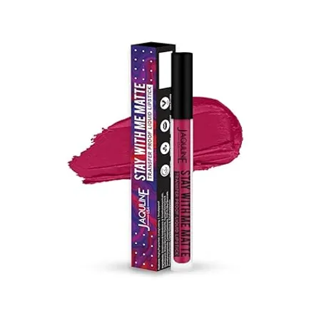 Jaquline USA Stay With Me Liquid Lipstick Born Free 3ml Matte Long lasting Highly pigmented Smudge proof Transfer proof 12 hours stay