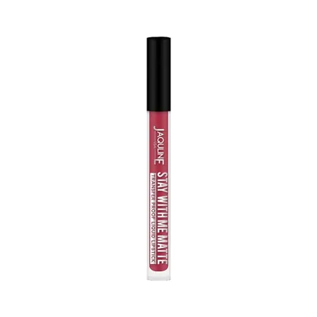 Jaquline USA Stay With Me Liquid Lipstick Fierce 3ml Matte Long lasting Highly pigmented Smudge proof Transfer proof 12 hours stay