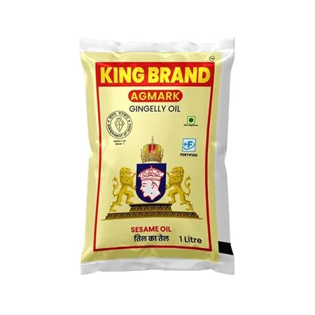 KING BRAND Agmark Gingelly Sesame Oil 1 Litre Pouch 
