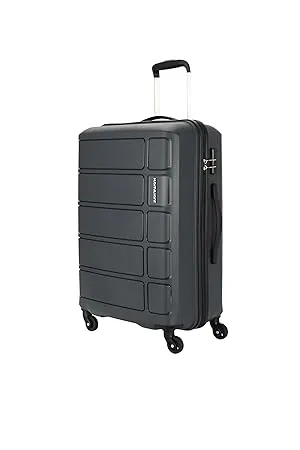 Kamiliant by American Tourister Harrier 68 cms Medium Check in Polypropylene PP Hard Sided 4 Wheels Spinner Luggage Suitcase Trolley Bag Iron Grey 
