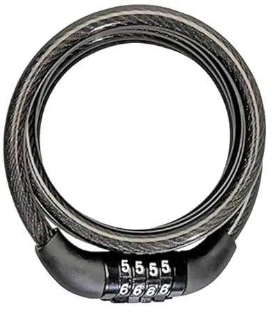 Kandid Multipurpose Universal Number Chain Cable Bike Bicycle Helmet Lock Heavy Duty Security Number Lock for TVS Apache Bajaj Pulsar Hero Splendor Hero HF Deluxe Honda CB Shine TVS Raider