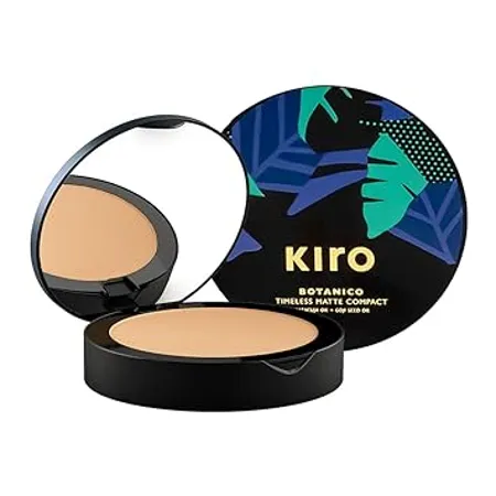 Kiro Botanico Timeless Matte Compact Honey Tan 05 Face Powder for All Skin Tone Long Lasting Waterproof Vegan Matte finish 2 Natural Oil 9 g