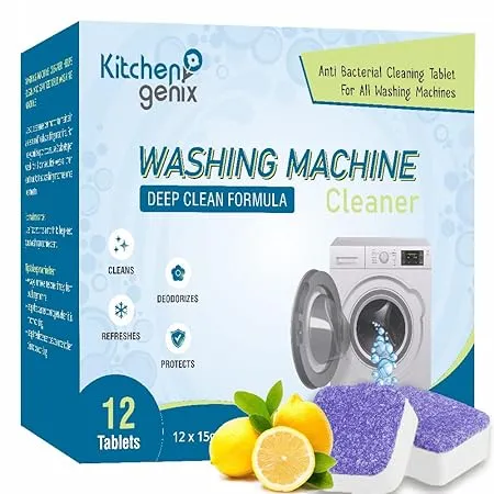 Kitchengenix s Washing Machine Cleaning Tablet Descaling Powder Tablets Washing Machine Deep Cleaner Deep Cleaner Tablet All Company s Front Nd Top Load Machine