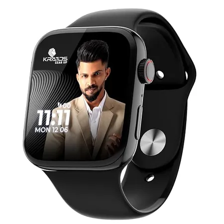 Kratos SW15 Smart Watch for Men and Women with Bluetooth Calling 1 85 HD Display IP67 Water Resistant Long Battery Life 25 Sport Modes SpO2 Health Monitoring Smart Watch with 200 Watch Face