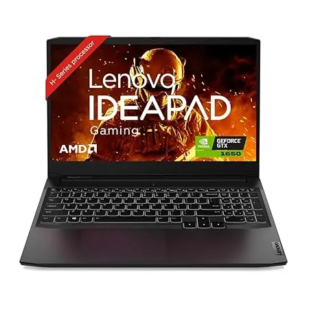 Lenovo IdeaPad Gaming 3 AMD Ryzen 5 5600H 15 6 39 62cm FHD IPS 120Hz Gaming Laptop 16GB 512GB SSD Win 11 NVIDIA GTX 1650 4GB Alexa 3 Month Game Pass Shadow Black 2 25Kg 82K2025MIN