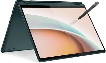 Lenovo Yoga 6 AMD Ryzen 7 5700U 13 3 33 78cm FHD IPS 2in1 16GB 512GB SSD Win 11 Office 2021 Backlit KB Fingerprint Digital Pen 3Yr Warranty Alexa 3 Month Game Pass Dark Teal 1 37Kg 82UD0068IN