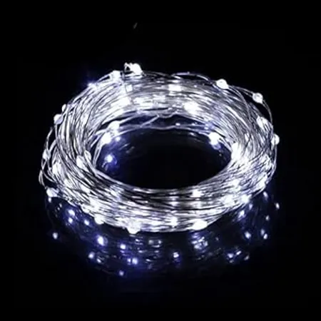 Lexton Decorative Party Light Copper String Light String LED Light 10 M with Adapter for Indoor Outdoor Decorations White 
