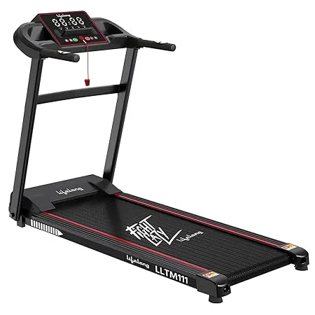 Lifelong FitPro LLTM111 2 5 HP Peak Motorized Treadmill for Home with 12 preset Workouts Max Speed 14km hr Bluetooth Speaker Max User Weight 110kg 1 Year Manufacturer s Warranty
