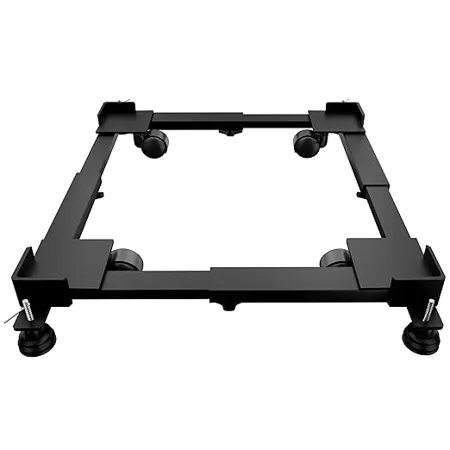 Lifelong Heavy Duty Adjustable Metal Stand Trolley with Wheels Front Top Load Automatic Washing Machine Stand Heavy Load Fridge Refrigerator Dishwasher Stand Upto 160Kg Min 17 x19 5 Max 25 x30 5 