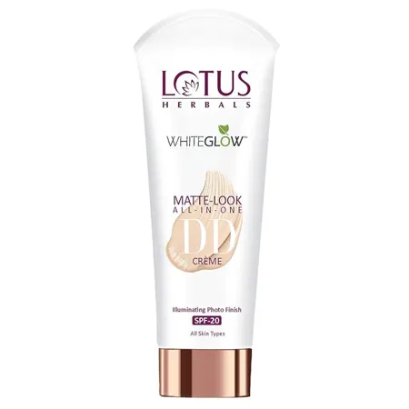 Lotus Herbals Whiteglow Matte Cream Look All In One Dd CraMe Spf 20 Pink Beige 50g