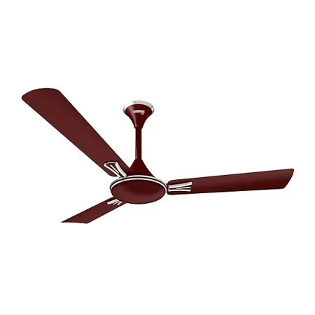 Luminous Audie Spartan Red Fan 1200MM 2 Star Rated Energy Saving High Speed 50 Watt High Air Delivery Fan with 3 Blade Inverter Compatible and Low Power Consumption Metallic Body Ceiling Fan