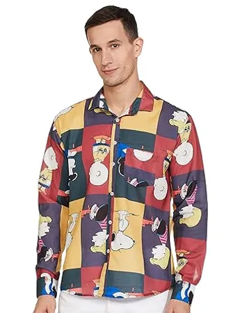 Luxrio Printed Slim Fit Shirt for Men