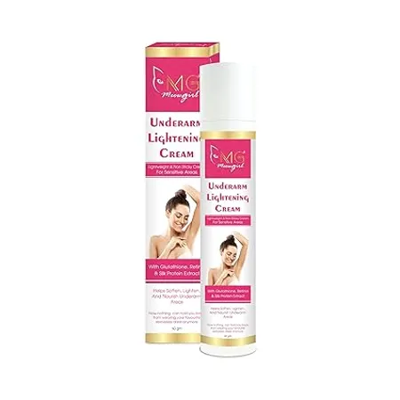 MGmeowgirl Underarms and Intimate Area Whitening Cream for Women Men Darkness Removal For All Skin Types 60 gm