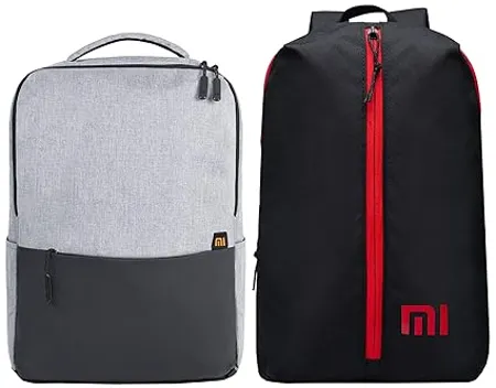 MI Business Casual 21L Water Resistant Laptop Backpack Light Grey Step Out 12 L Mini Backpack Small Size Black Water Repellant 