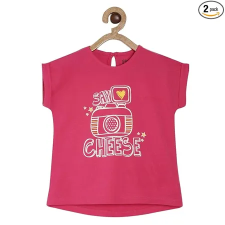 MINI KLUB Girls Pink Knit Top Pack of 1