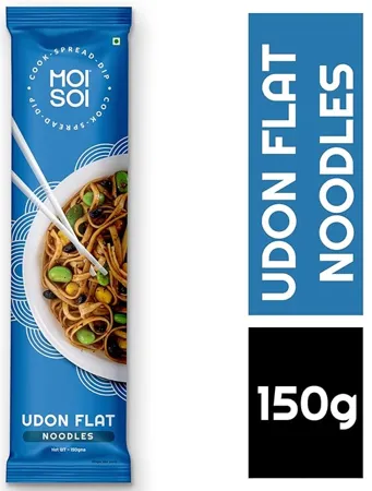 MOI SOI Udon Noodles JAPANESE UDON Pack of 1 No Preservatives No MSG Get Restaurant Style Taste in Just 10 Minutes Not Fried Serves 2 150 gms