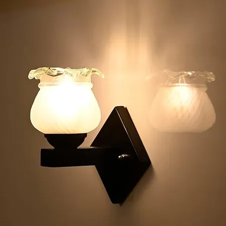 Mahganya Industries Designer Home Decorative Wall lamp for Living Room Decorative Light for Indoor Application Without Bulb Wall Light Item 1 Lamp 2 Corded Electric