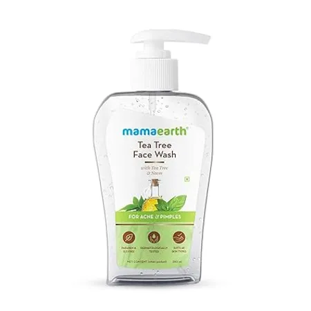 Mamaearth Tea Tree Face Wash with Neem for Acne Pimples 250ml