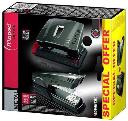 Maped Essentials Set Pegboardable Box Pack of 2 Black 