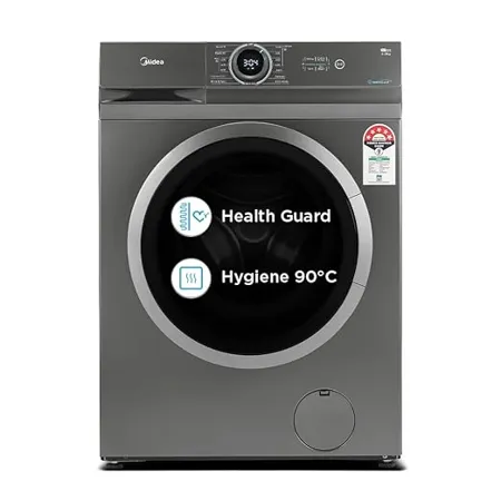 Midea 6 Kg Fully Automatic Front Load Washing Machine MF100W60 T IN Silver MF100 Series Standard