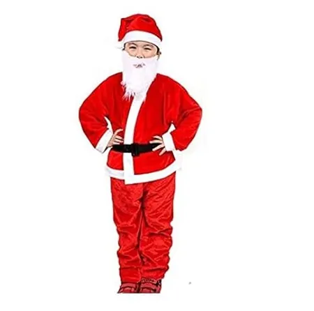 Mobison Santa Claus Dress Costume for Baby Boys Girls Kids 7 10 Years For Christmas New Year Pro Series 