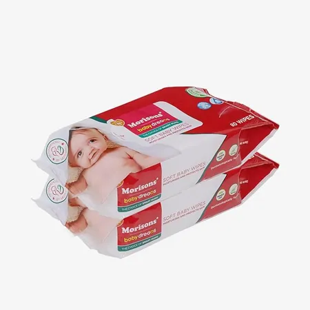 Morisons Baby Dreams Gentle Premium Wet Wipes with Aloe Extracts Vitamin E 97 Water Wipes dermatologically tested Alcohol Free Paraben Free Wipes 80s Pack of 2
