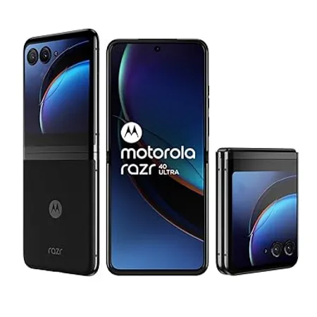 Motorola razr 40 Ultra Infinite Black 8GB RAM 256GB Storage 3 6 External AMOLED Display 6 9 AMOLED 165Hz Display 32MP Selfie Camera 30W TurboPower Charging Android 13