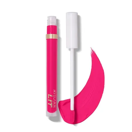 MyGlamm LIT Liquid Matte Lipstick Plus one Pink 3 ml With Moringa Oil 12HR Long lasting Lipstick Cruelty Free Matte Lipstick