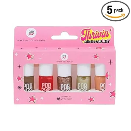 MyGlamm POPxo Makeup Collection Mini Nail Kit Thrivin 5X3ml