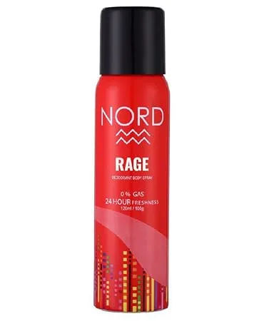 NORD Rage Perfume Body Spray for Men 120 ml Pack of 1 