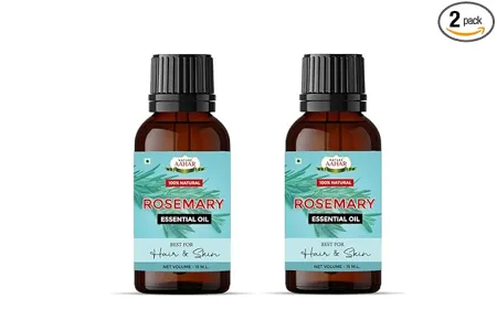 Nature Aahar Rosemary Oil For Hair Face Skin Hairfall Control Hair Oil Oil For Skin Glow And Hairs Hair Oil For Men Women Buy one get one Pack of 2 15 ml each 