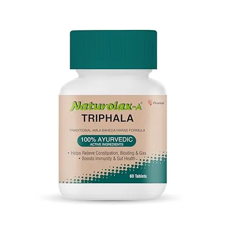Naturolax A Triphala Ayurvedic Solution Relieves Constipation Bloating 60 Tablets x Pack of 1