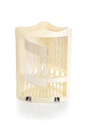 Nayasa Plastic Corner Rack Light Ivory 