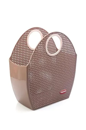 Nayasa Tiffany Plastic Basket Beige Pack of 1