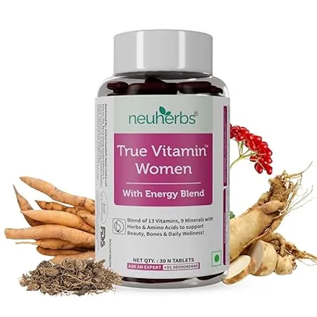 Neuherbs True Vitamin Multivitamin For Women To Support Beauty Bones Daily Wellness 30 Multivitamin Tablets 