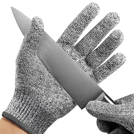 NoCry Cut Resistant Gloves High Performance Level 5 Protection Food Grade Size Large Free Ebook Included 