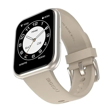 Noise ColorFit Ultra Buzz Bluetooth Calling Smart Watch with 1 75 HD Display 320x385 px Resolution 100 Sports Modes Stock Market Info Smartwatch for Men Women Champagne Grey 