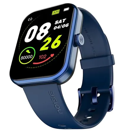 Noise Pulse 2 Max 1 85 Display Bluetooth Calling Smart Watch 10 Days Battery 550 NITS Brightness Smart DND 100 Sports Modes Smartwatch for Men and Women Midnight Blue 