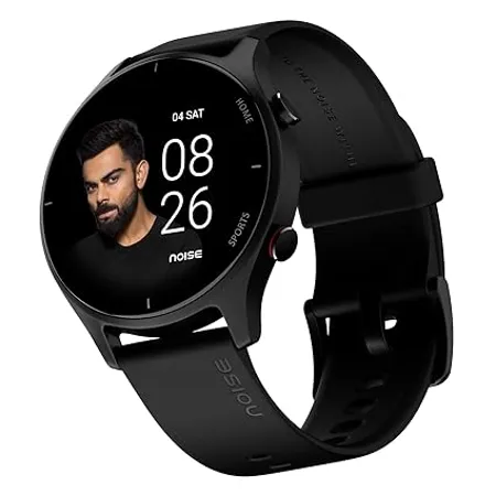 Noise Twist Round dial Smart Watch with Bluetooth Calling 1 38 TFT Display up to 7 Days Battery 100 Watch Faces IP68 Heart Rate Monitor Sleep Tracking Jet Black 